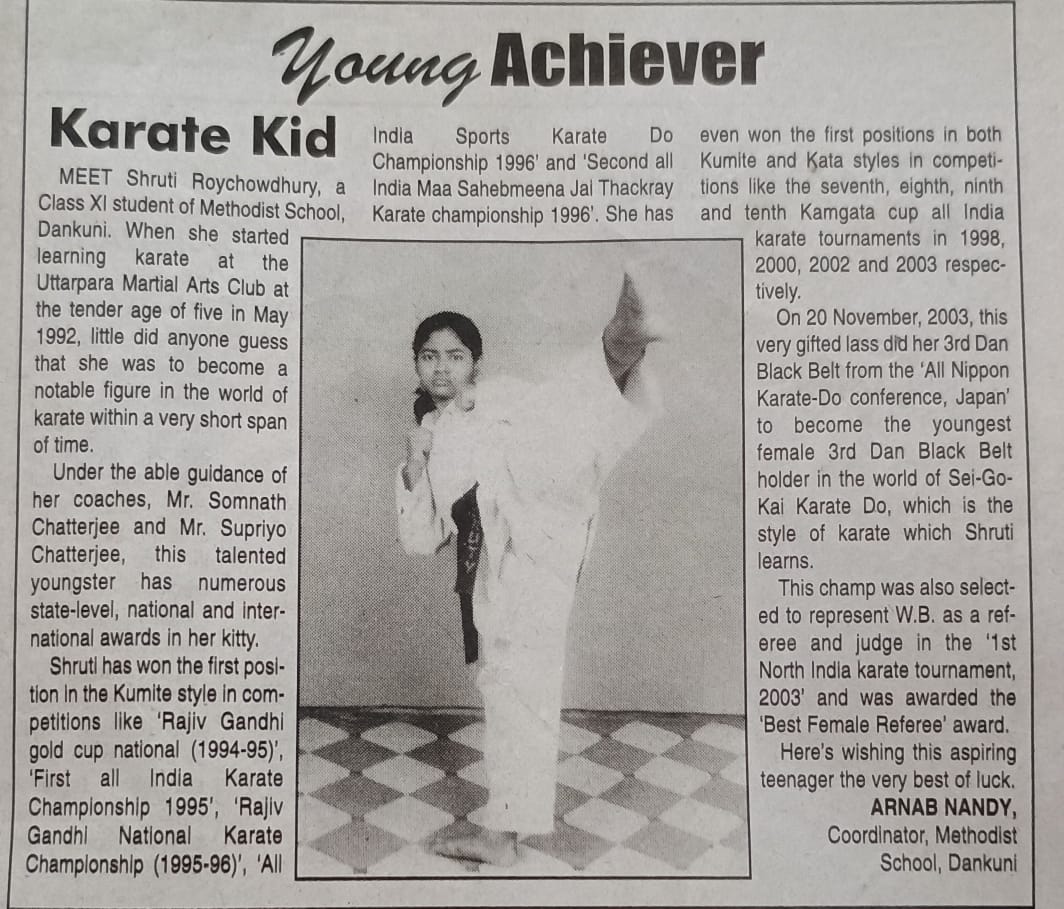 Young Achiever- Karate kid