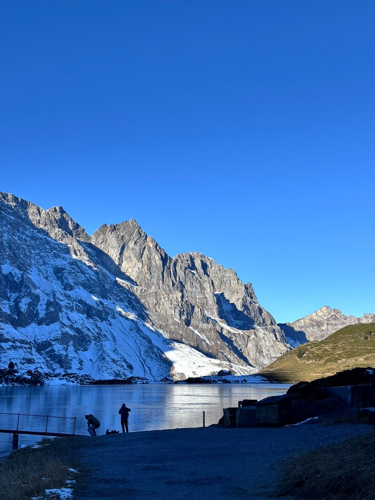 Break journey at Lake Trübsee allows Kolkata couple to enjoy pristine beauty & snow angel en route to Mt Titlis